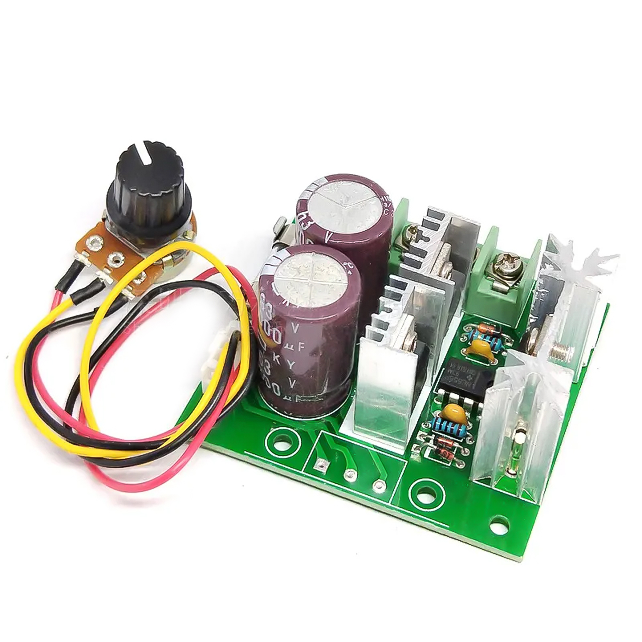 Mạch điều chỉnh tốc độ động cơ DC PWM 12V - 40V 10A (Mạch Băm Xung PWM) có chiết áp ngoài - hàng nhập khẩu