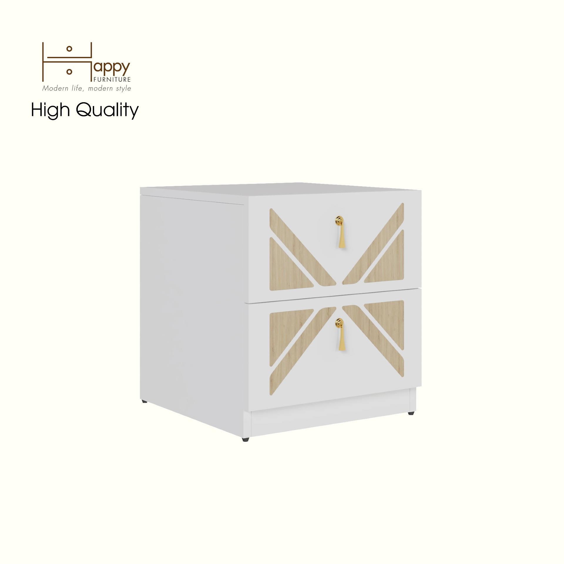 [Happy Home Furniture] CHARIS, Táp đầu giường 2 ngăn kéo, 42cm x 45cm x 46cm ( DxRxC), THK_116