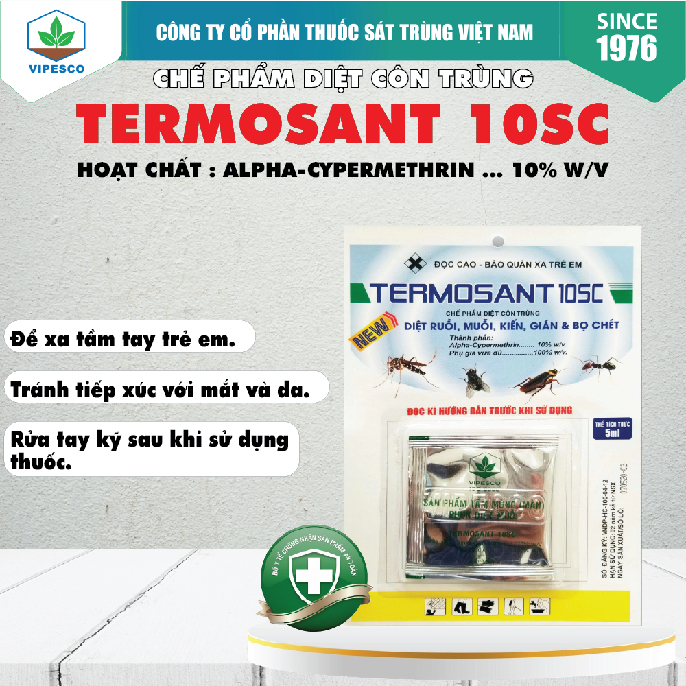 TERMOSANT 10SC (5ml) - DIỆT RUỒI, MUỖI, KIẾN, GIÁN, BỌ CHÉT