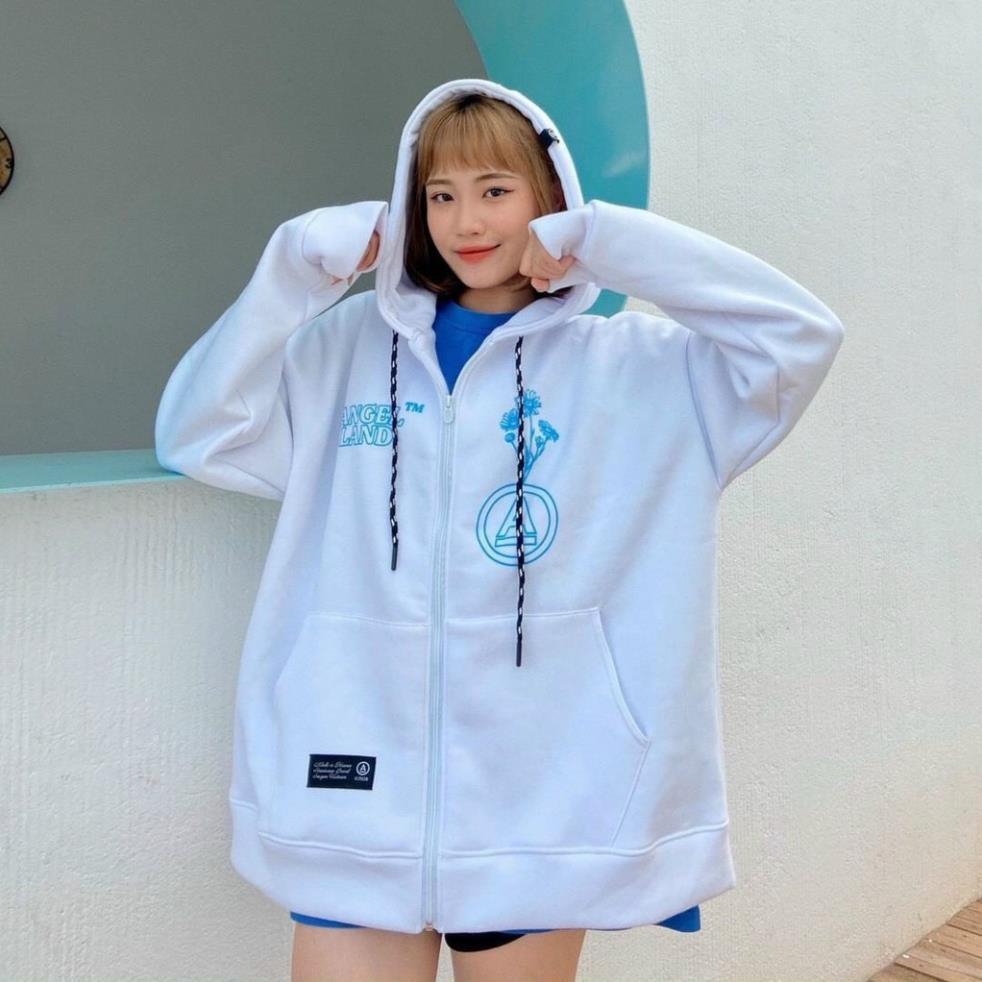Áo khoác unisex form rộng Nỉ Hoa Hướng Dương nam nữ thời trang kim gia
