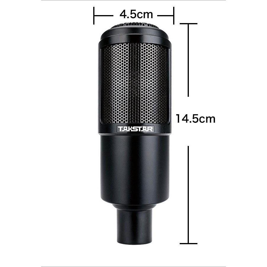 Micro Takstar PC K320 hát karaoke, thu âm chuyên nghiệp, livetream mạng xã hội, bán hàng online