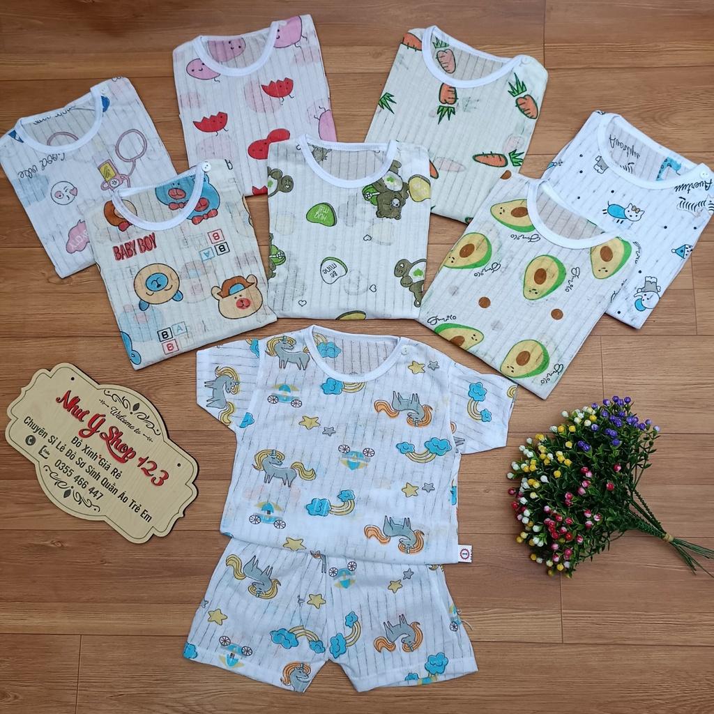 Bộ Cộc Tay Cotton Giấy Loại Đẹp