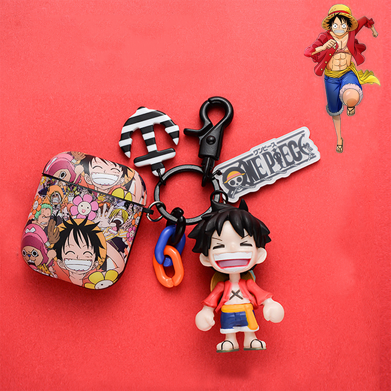 Bao Case Silicon Cho Tai Nghe Apple Airpods 6 món - Hình Monkey D. Luffy One Piece Đảo Hải Tặc