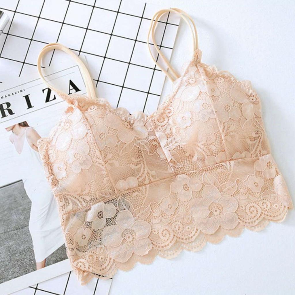 Áo Lót Nữ - Bra Ren Chất Đẹp Siêu Hot - Bản Lưng Liền Ren- Giao màu ngẫu nhiên