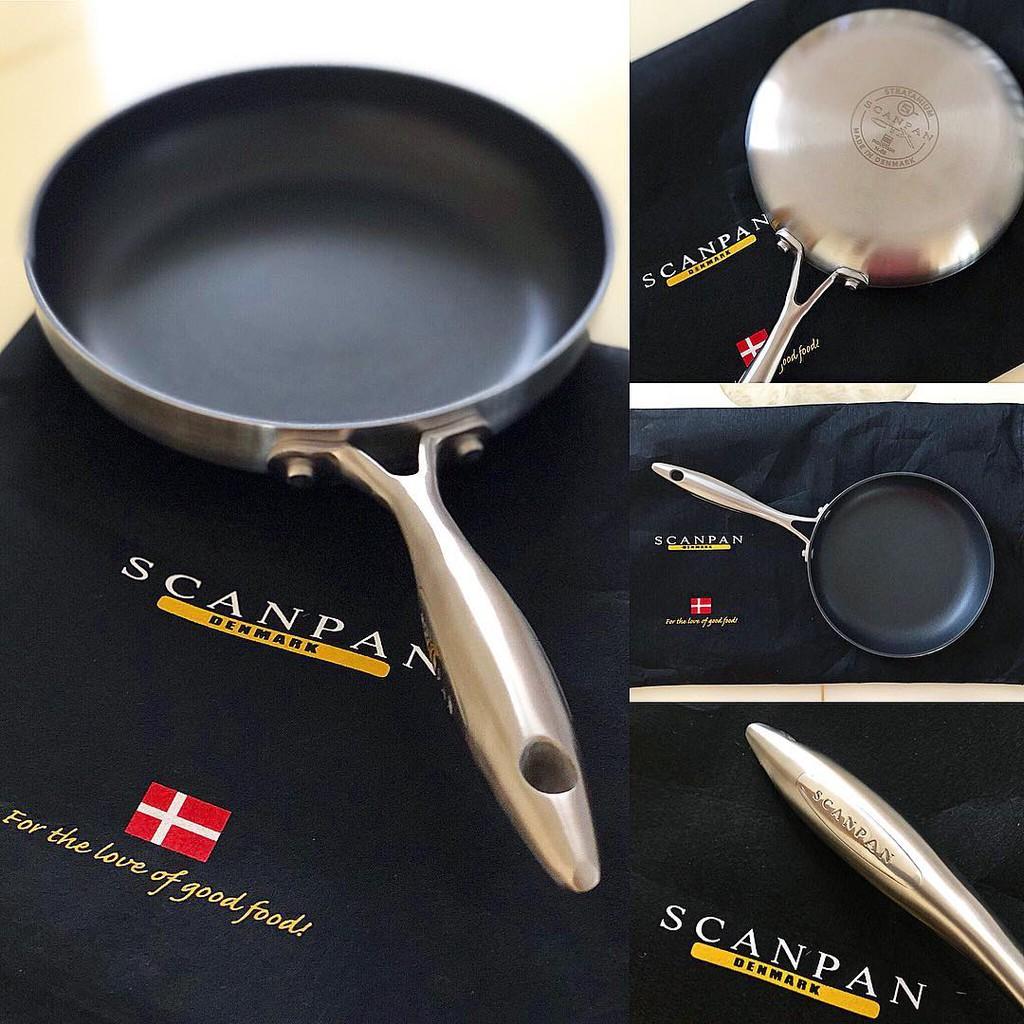 Chảo chống dính đáy từ Scanpan CTX 20cm 65002000, đúc liền 7 lớp, chống dính cao cấp bảo hành chống dính 3 năm, sản xuất tại Đan Mạch