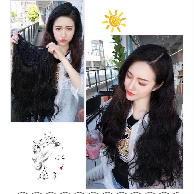 Tóc giả nữ kẹp xoăn sóng ️  ️️ kẹp chữ U xoăn xù ku07