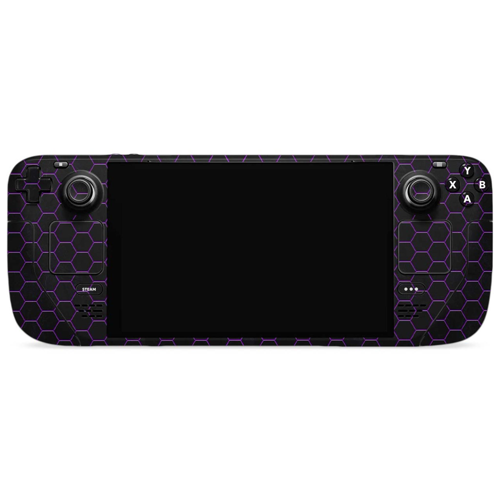 Skin dán Steam Deck mẫu Electric Violet Hex Armour (dễ dán, đã cắt sẵn chi tiết)