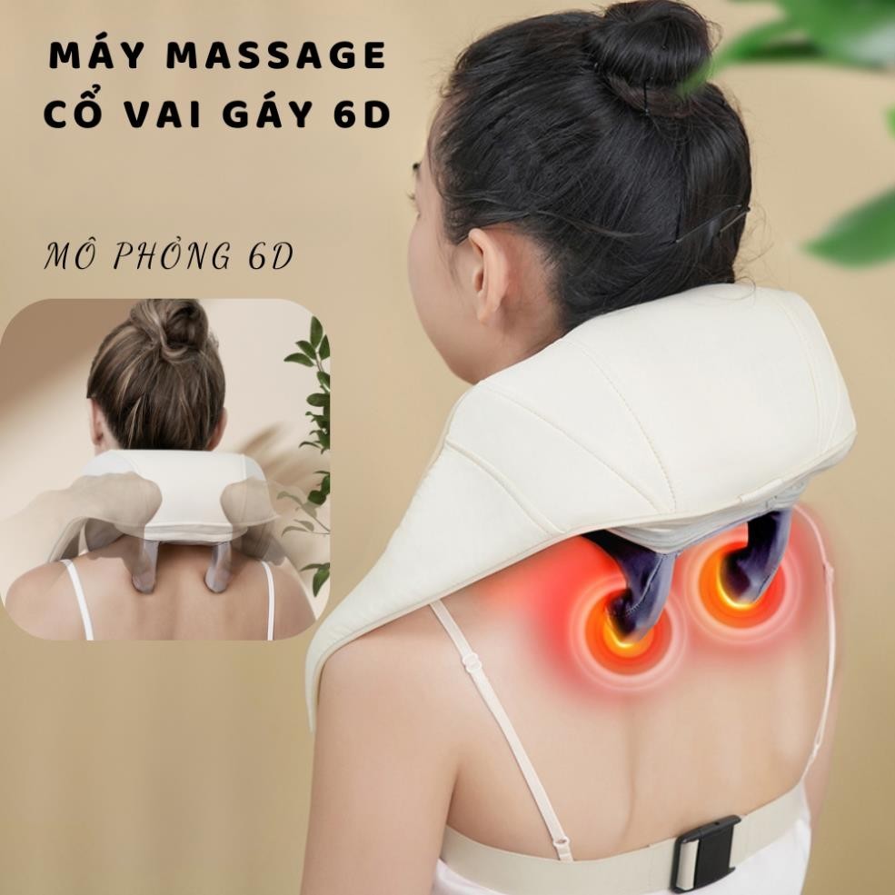 Máy Massage Cổ Vai Gáy 6D - Mô Phỏng Kỹ Thuật Massage Số 8 - GIAO MẦU NGẪU NHIÊN