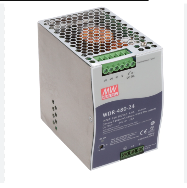 Nguồn Meanwell WDR-480-24 Hàng nhập khẩu