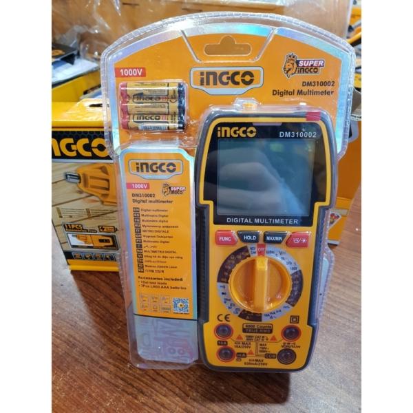 ĐỒNG HỒ VẠN NĂNG KỸ THUẬT SỐ 1000V 6000 SỐ ĐẾM 6V INGCO DM310002 - HÀNG CHÍNH HÃNG