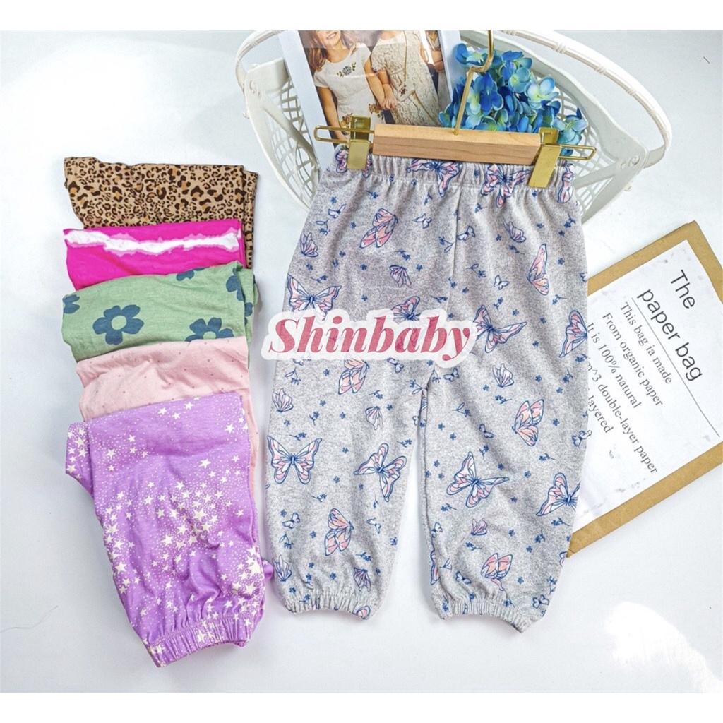 Set 10 quần dài bom vải cotton mềm mát chống muỗi nằm điều hòa mặc hè thu dành cho bé