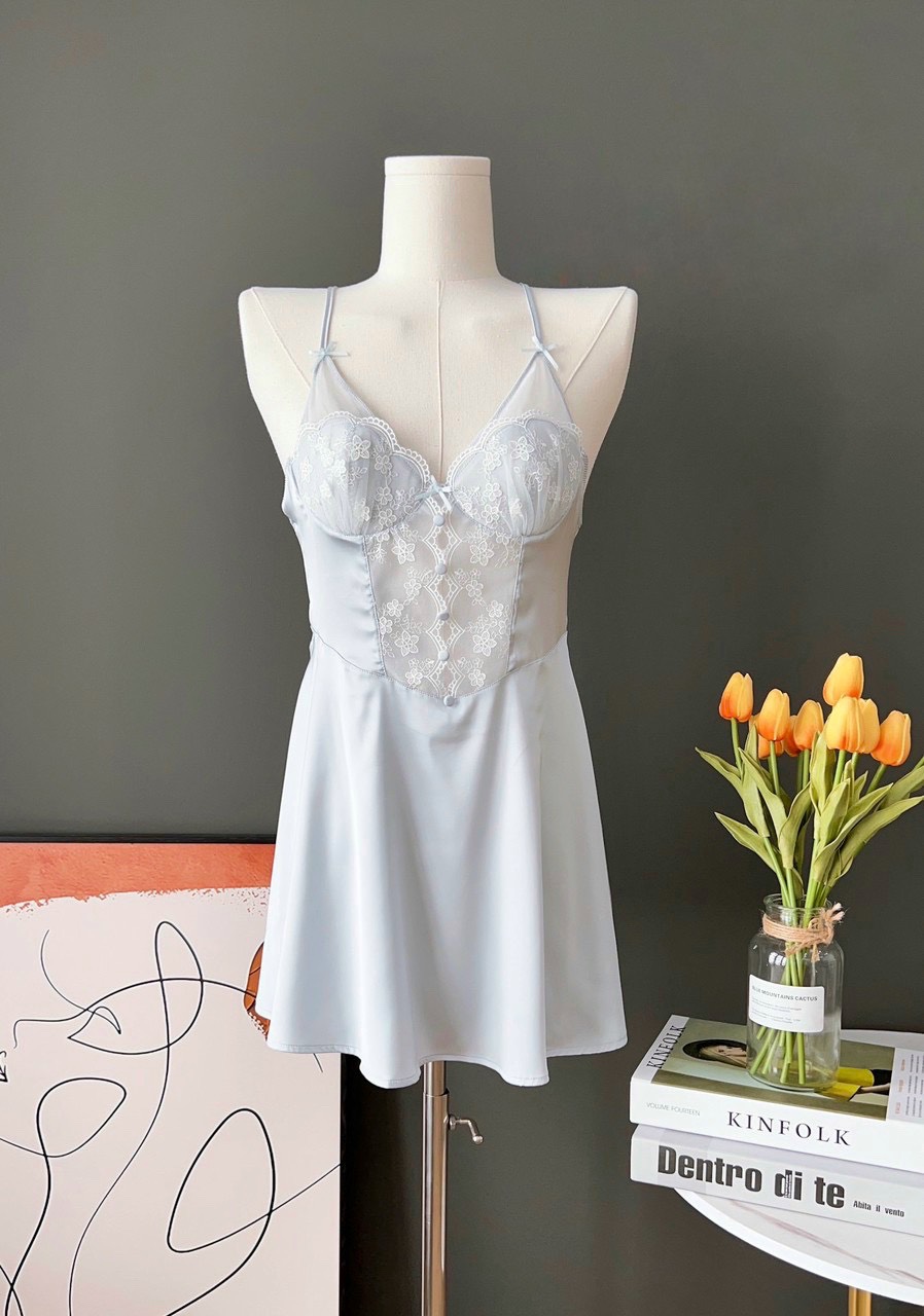 Váy Ngủ Chéo Dây Hở Lưng Gợi Cảm - B.Lingerie