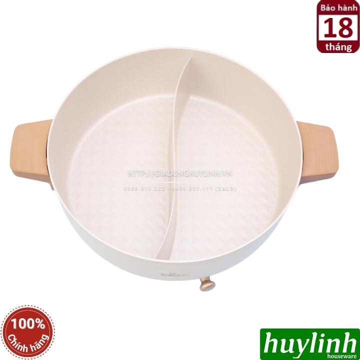 Nồi lẩu điện đôi uyên ương Bear DHG-C50K1 - Dung tích 5 lít - Hàng Chính hãng