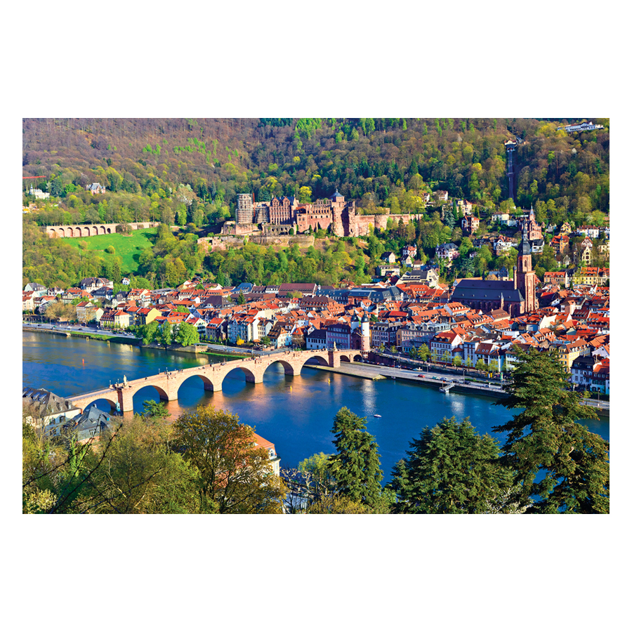 Tranh xếp Hình Tia Sáng Thành Phố Heidelberg Tia Sáng (2035 Mảnh Ghép)