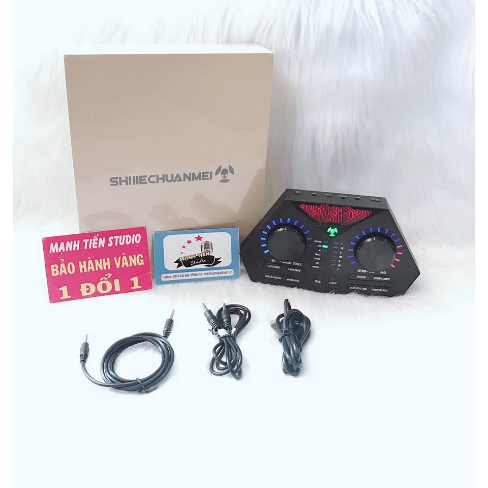 soundcard max 730 có bluetooth thu âm chuyên nghiệp idol cc talk bigo livestream bán hàng onl streamer cho ra tiếng êm