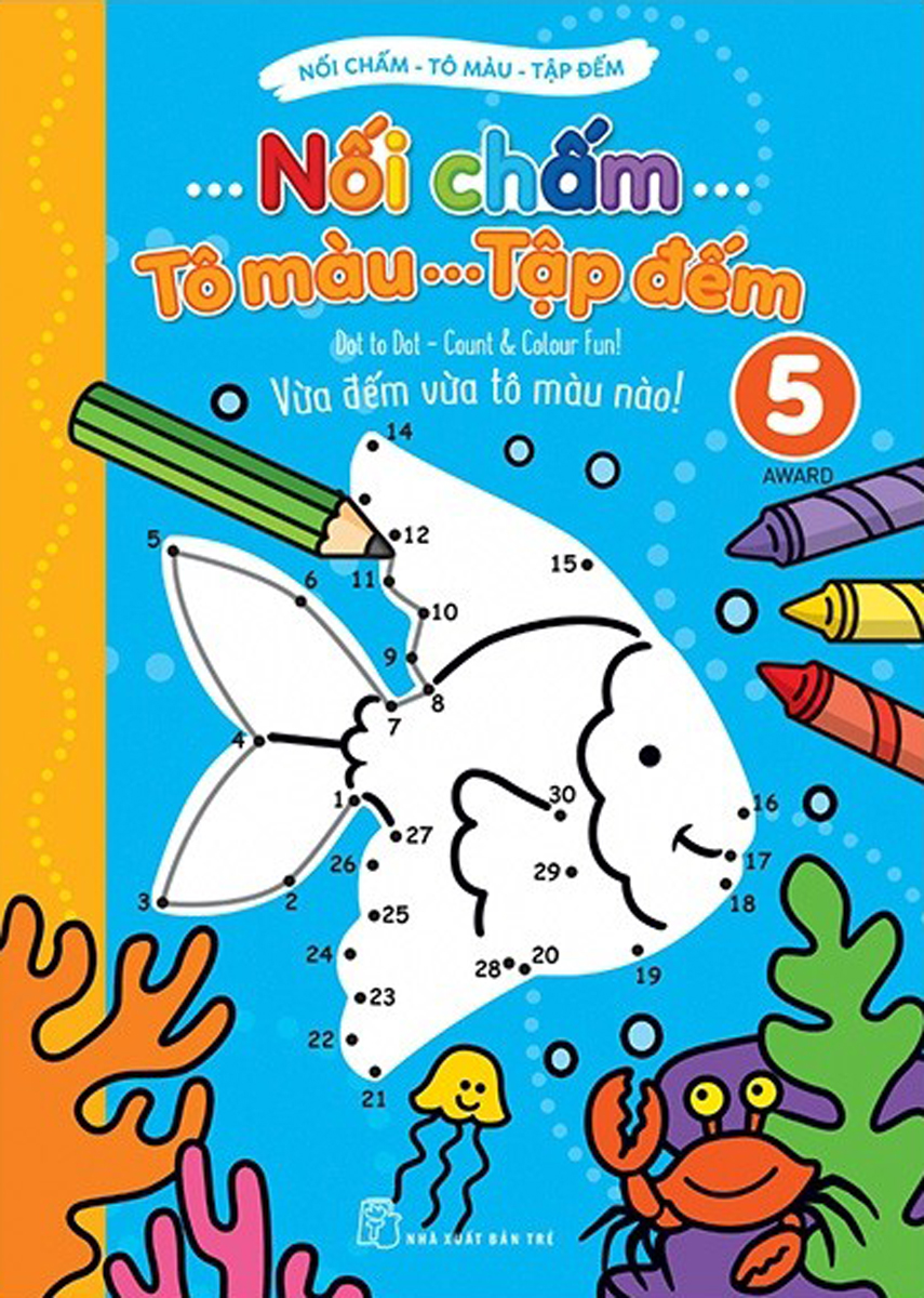 Nối Chấm - Tô Màu - Tập Đếm