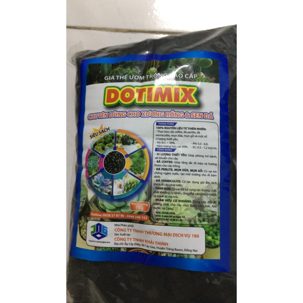 Giá thể Xương rồng sen đá DOTIMIX siêu sạch gói 1kg