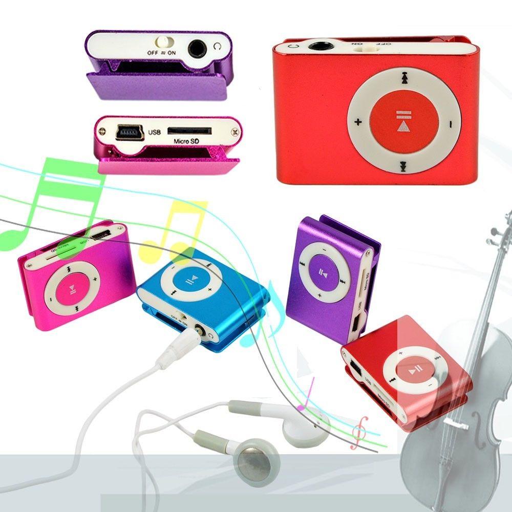 Clip-on Mini Kim Loại Khe Cắm TF/SD USB Di Động Micro MP3 Máy Nghe Nhạc Chất Lượng Tốt Để Chạy Bộ Thư Giãn