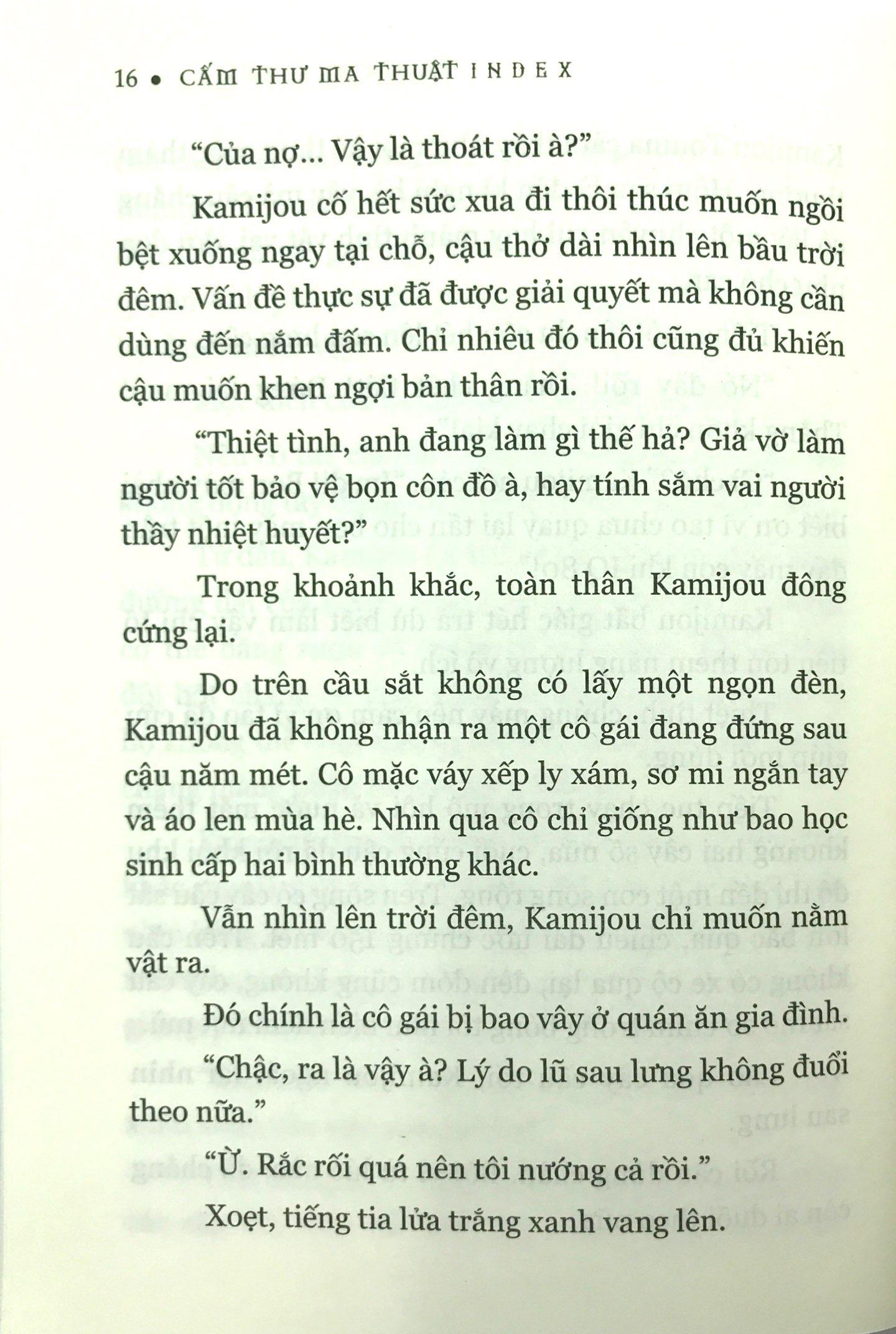 Sách Cấm Thư Ma Thuật Index (Tập 1) - Bản Thông Thường
