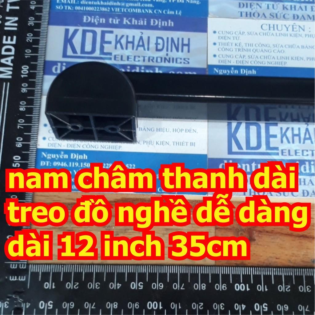 Nam châm vĩnh cửu, nam châm thanh dài treo đồ nghề dễ dàng dài 12 inch 35cm kde6393
