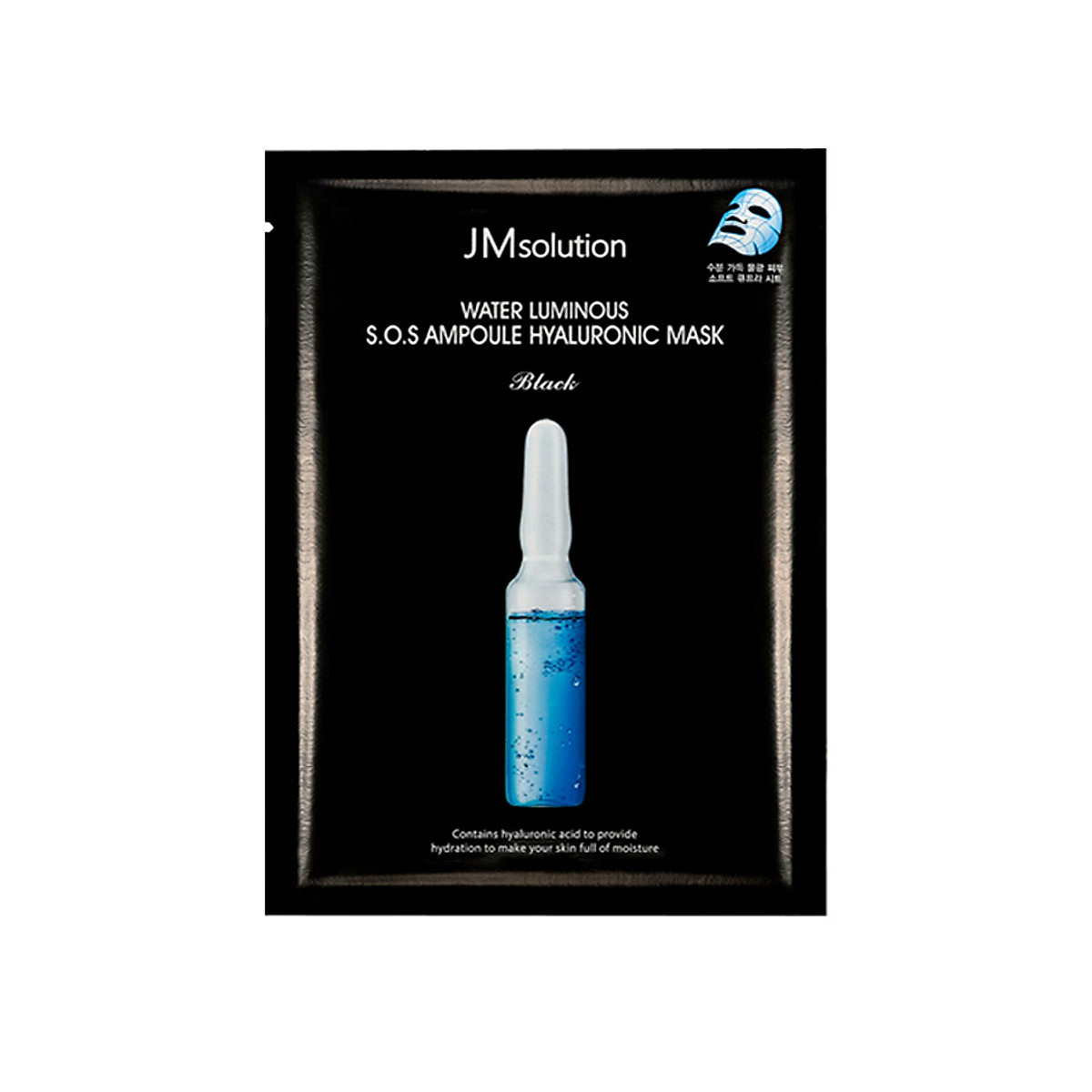  Mặt Nạ Cấp Nước Tức Thì JM Solution Water Luminous S.O.S Ampoule Hyaluronic Mask Black 30ml