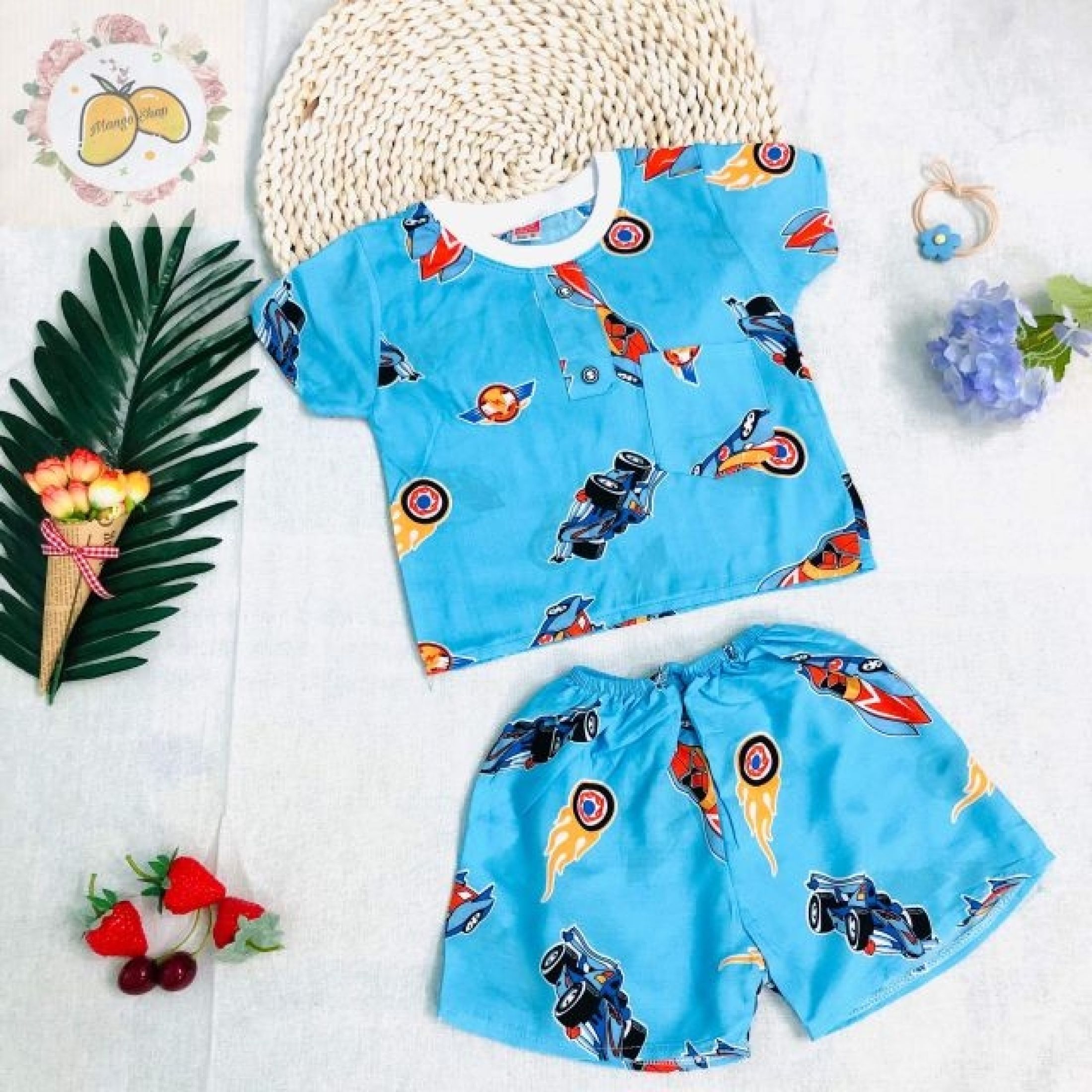 Combo 3 bộ quần áo bé Trai Cộc Tay vải Tole, lanh loại đẹp, size 1 đến 9 cho bé 5 đến 26kg, hàng Việt Nam chất lượng cao
