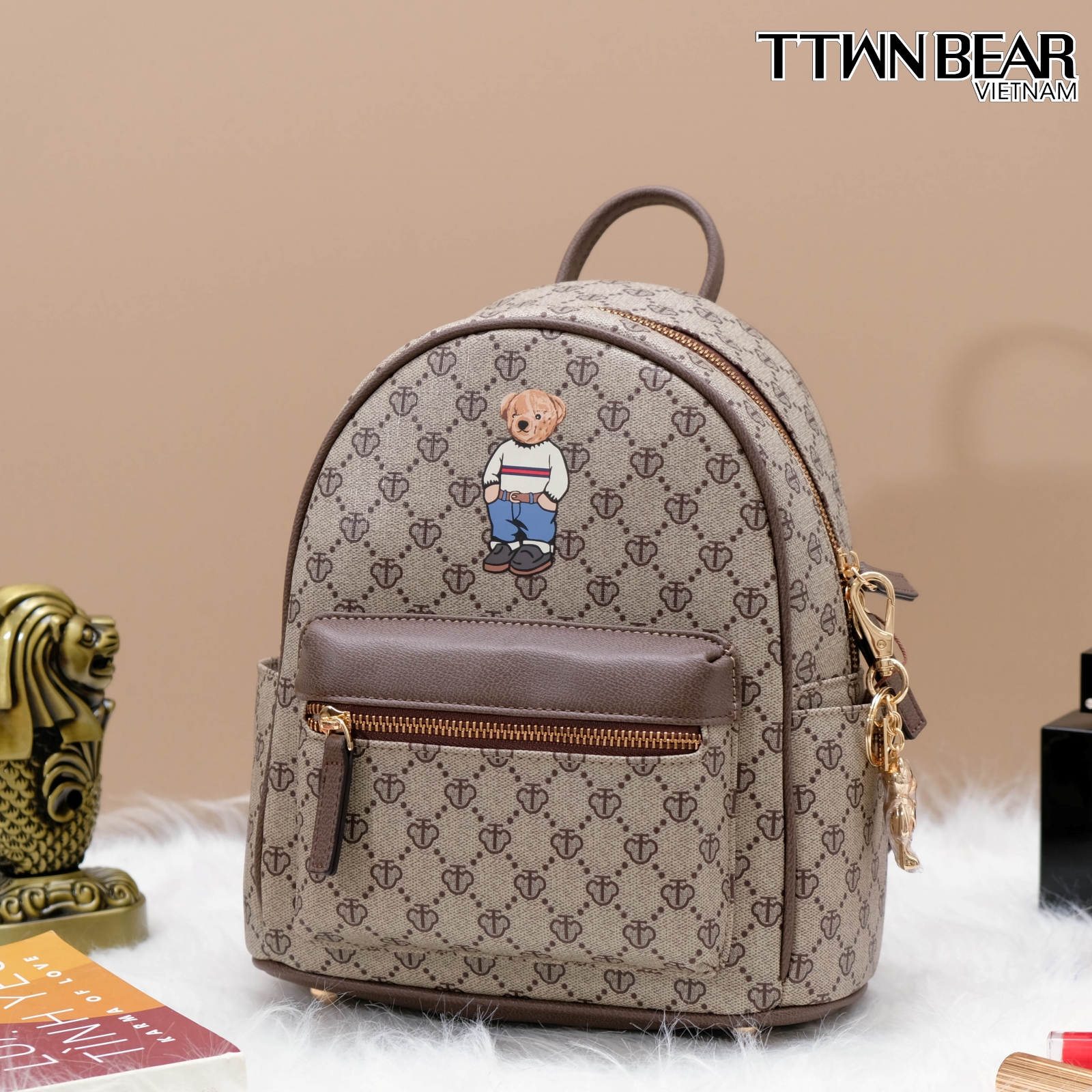 Balo Nữ TN3317 Đi Học, Đi Du Lịch Da Cao Cấp TTWN BEAR