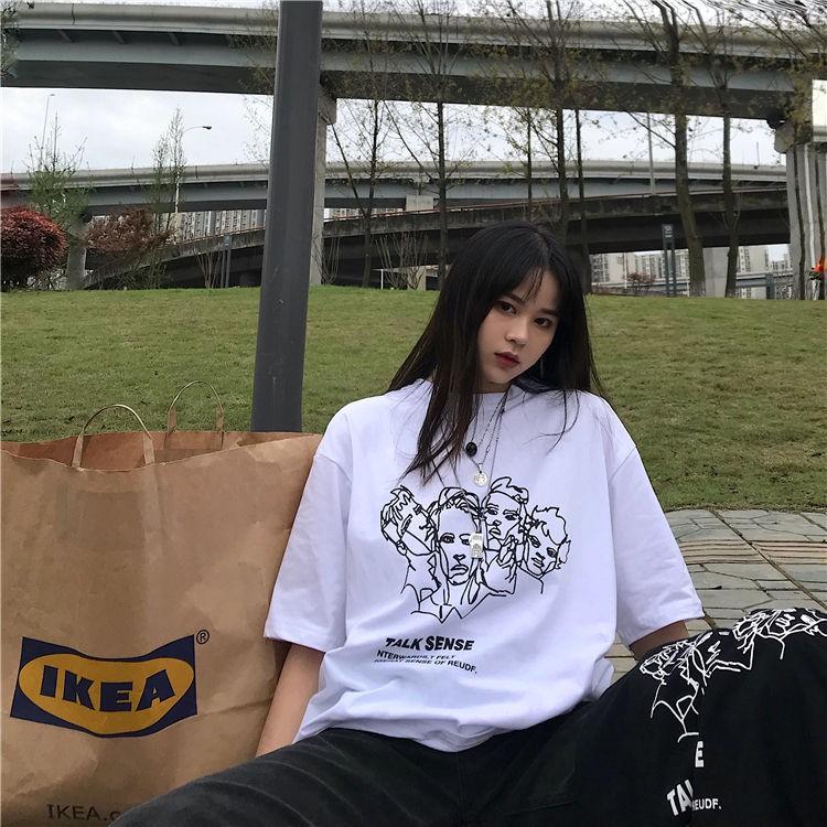 Áo thun oversize nam nữ talk sense chất liệu vải tốt cotton M L XL màu trắng Trumunisex aothununisex aophongnam