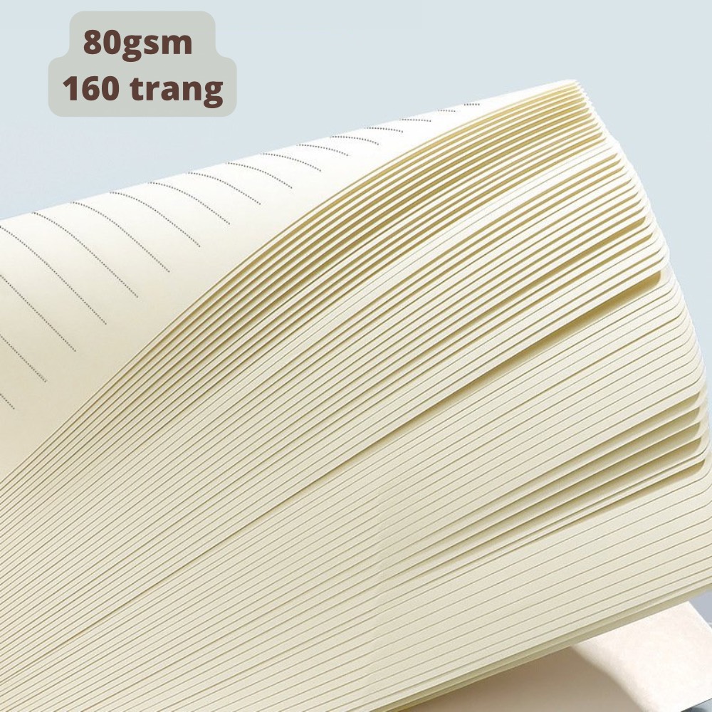 Sổ tay ghi chép / sổ lò xo ghi chép gáy lò xo A5 - B5 giấy kẻ ngang – 160 trang bìa màu Pastel