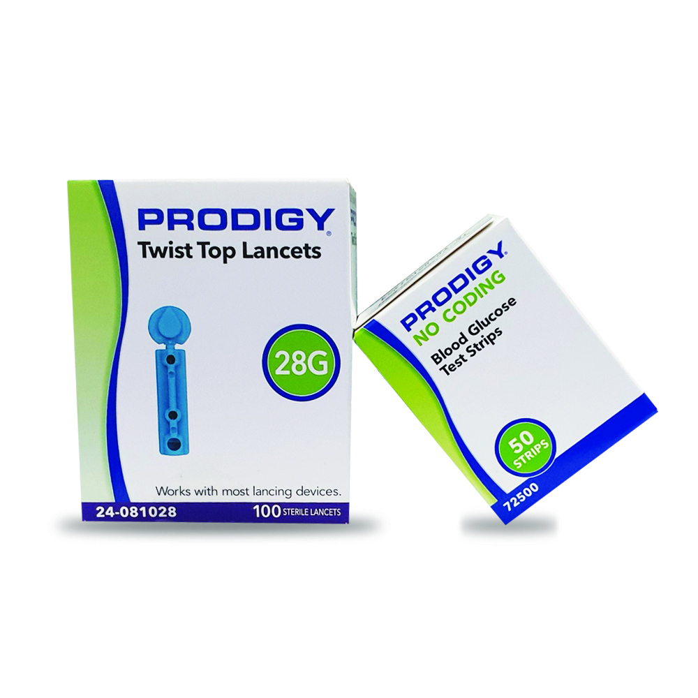 Bộ 100 Kim Và 50 Que Thử Đường Huyết Prodigy Preferred