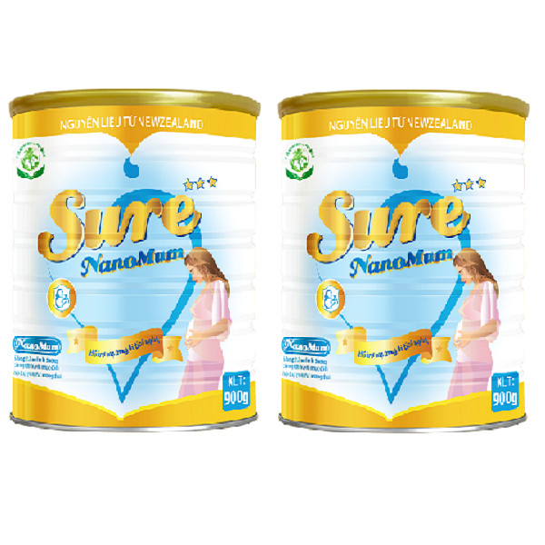 02 HỘP SỮA DINH DƯỠNG CHO MẸ BẦU SURENANO MUM 900G