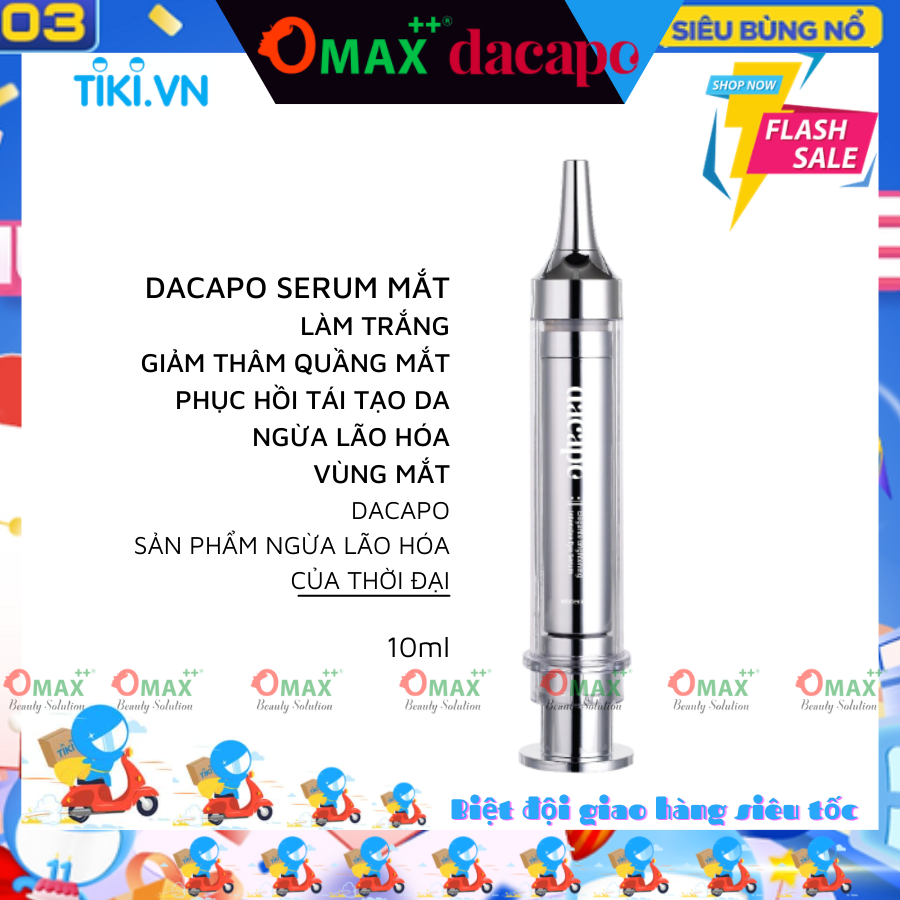 DACAPO - SERUM DƯỠNG TRẮNG DA VÙNG MẮT DACAPO