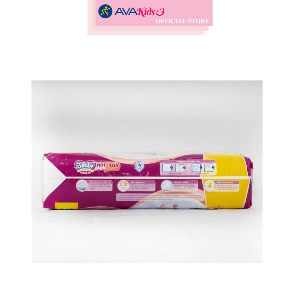 Miếng lót Bobby size NB1 108 + 6 miếng (Dưới 1 tháng) - Giao bao bì ngẫu nhiên