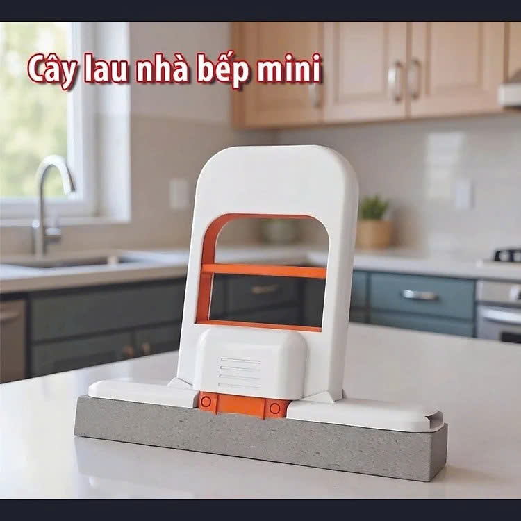 Cây Lau Bàn Bếp Tự Vắt Thông Minh Mini GẤP GỌN Cây Lau Tự Vắt GẤP GỌN MINI, Bọt Biển Siêu Thấm Hút Đa Năng