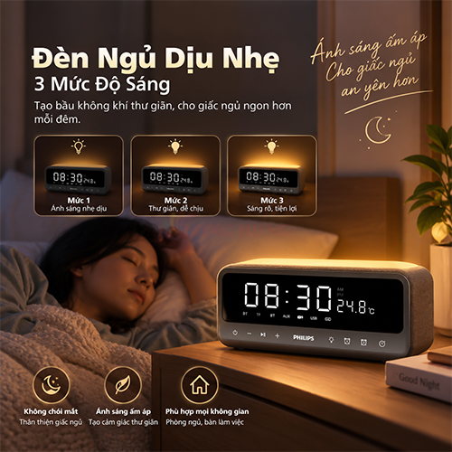 Loa Bluetooth Philips TAS3609GY/70 - Hàng chính hãng