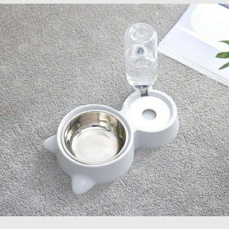 Bát đôi inox cho chó mèo thú cưng