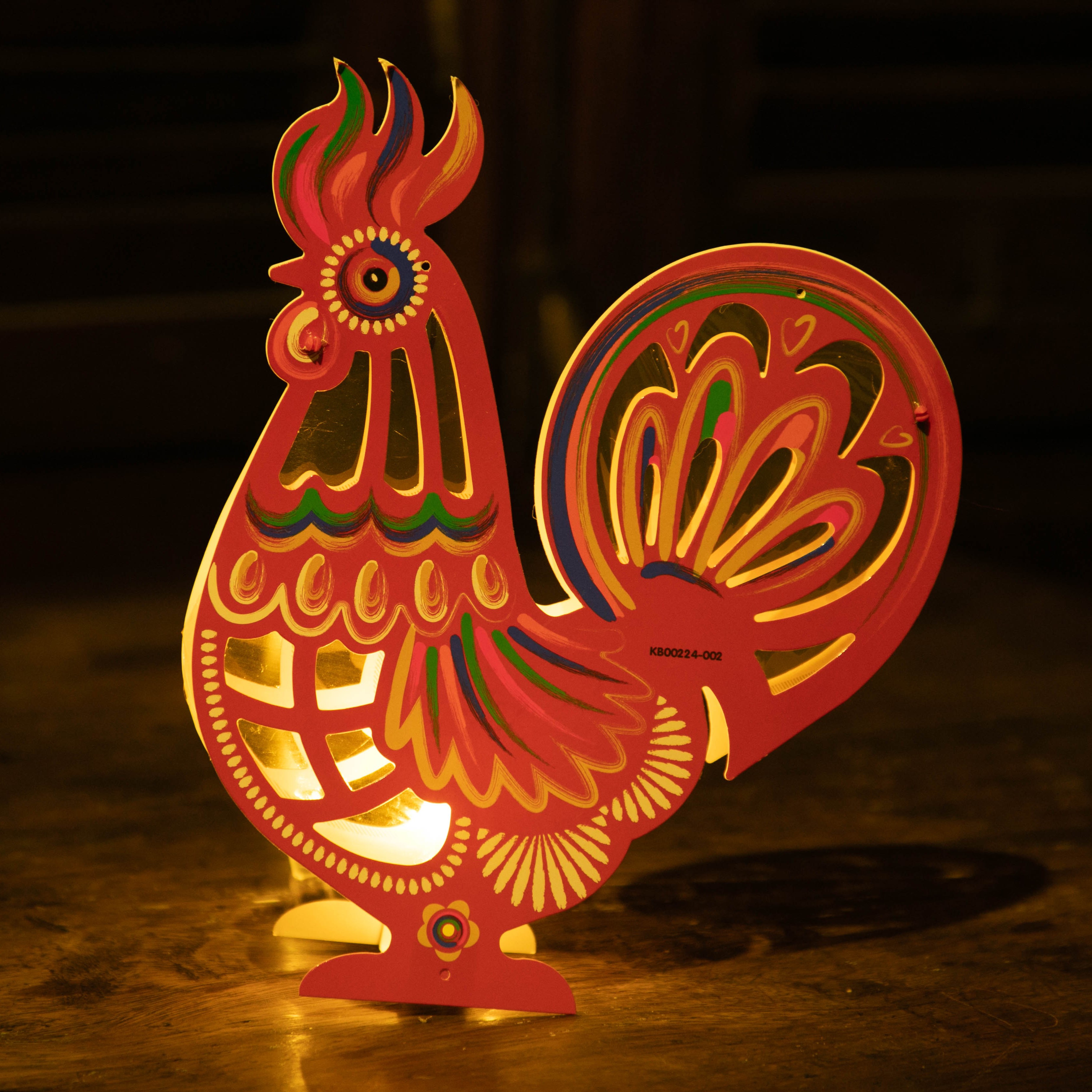Lồng đèn Trung Thu - Lồng đèn trang trí &quot;Ký ức tuổi thơ&quot; hình Gà size 30cm