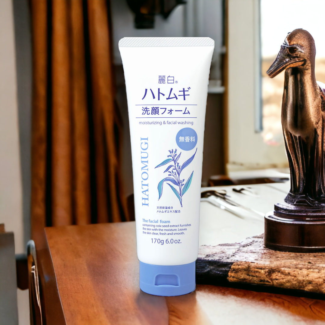 Kumano Sữa Rửa Mặt Dưỡng Sáng Da Ngừa Mụn Hatomugi 170g