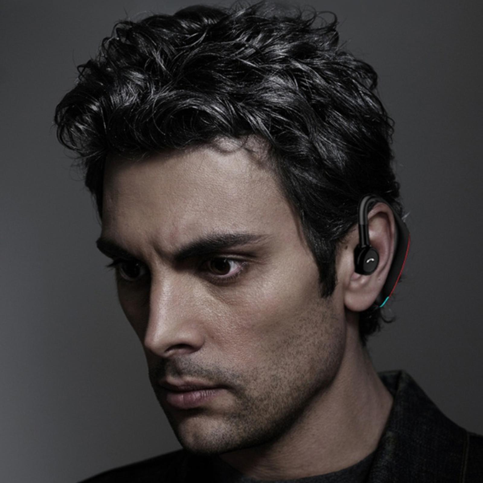 2 Pcs Bluetooth Earpiece Handsfree Headset Business Number Report Driving