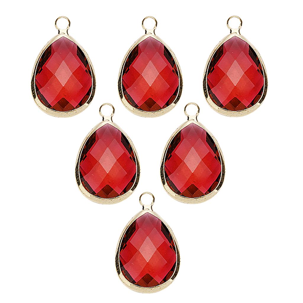 6 Pcs Fashion Drop Jewelry Making Charms Necklace Pendant  White