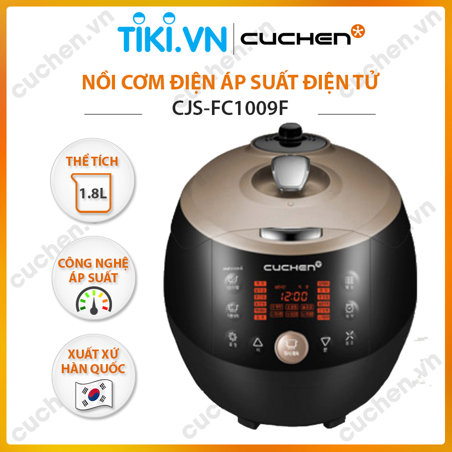 Nồi cơm điện áp suất điện tử Cuchen CJS-FC1009F 1.8L (Nhập khẩu chính hãng)