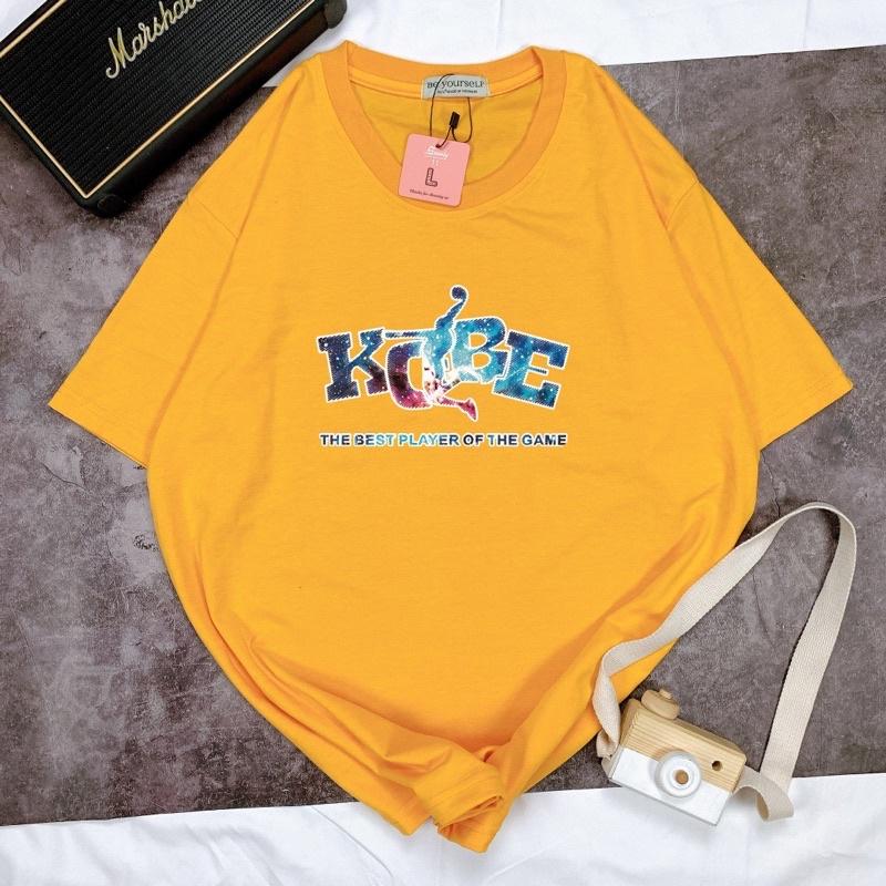 Áo Thun Tay Ngắn UNISEX in Decal Bóng Rổ KOBE - Hình chụp thật
