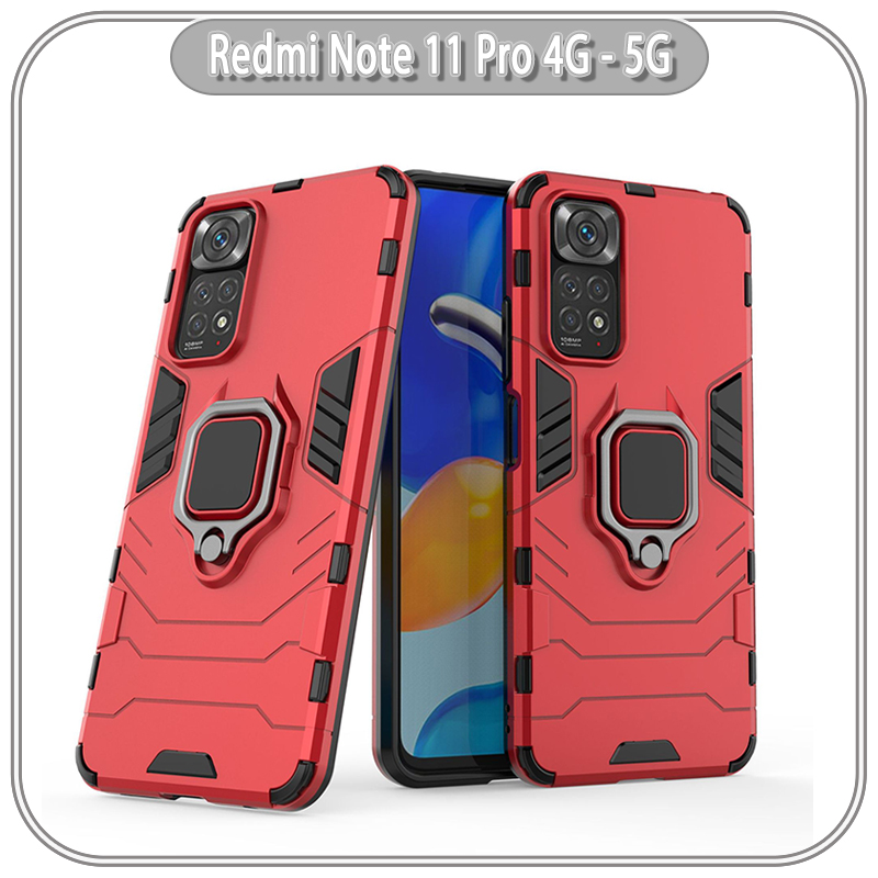 Ốp lưng cho Xiaomi Redmi Note 11 Pro 4G - 5G  iRON MAN IRING Nhựa PC cứng viền dẻo chống sốc
