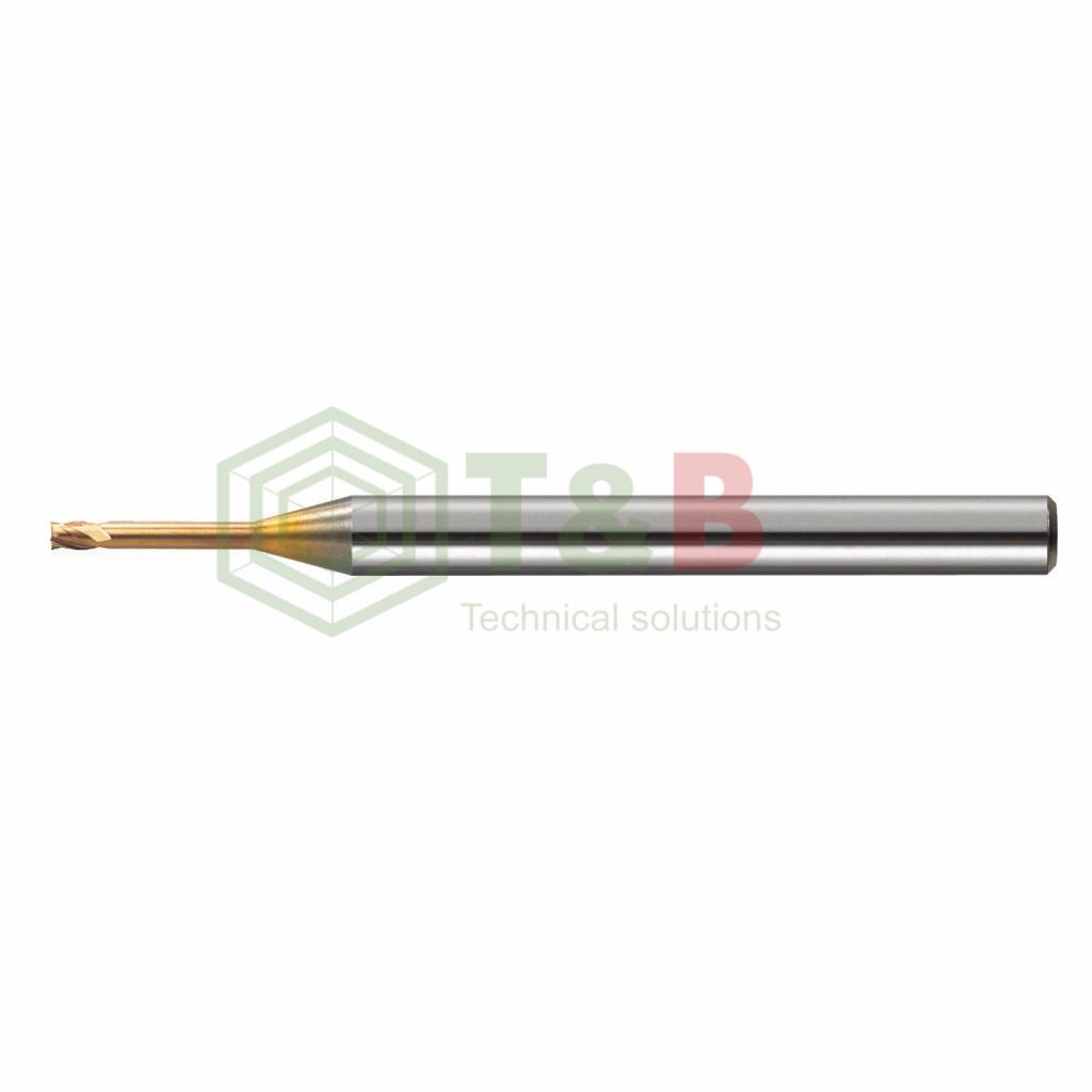 Dao Phay Phẳng 4 Me Cổ Dài D 3 x 16 x 60 L Union Tool Model HLS4030-160,Dao phay ngón gia công sau nhiệt