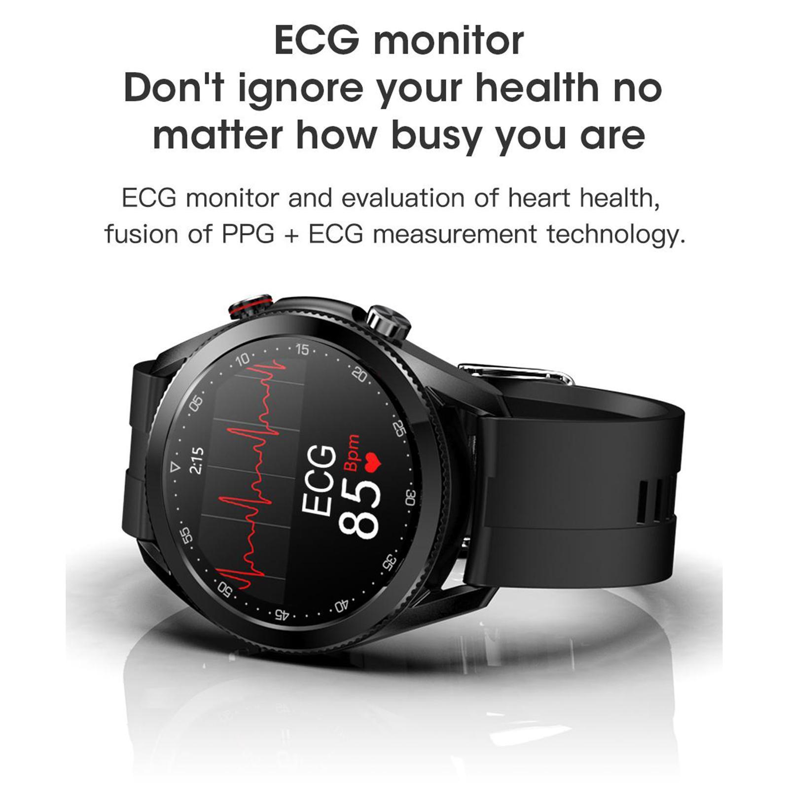 2X L19 IP68 Waterproof Blood Pressure Oxygen Monitor Smart Watch Sport Bracelet