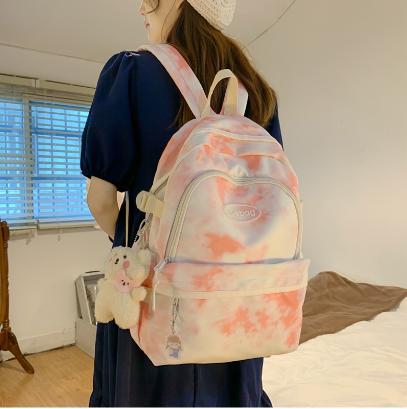 Balo thời trang nữ đẹp độc Galaxy cỡ lớn cho học sinh - Cặp sách vải oxford chống nước nhiều ngăn rộng giá rẻ