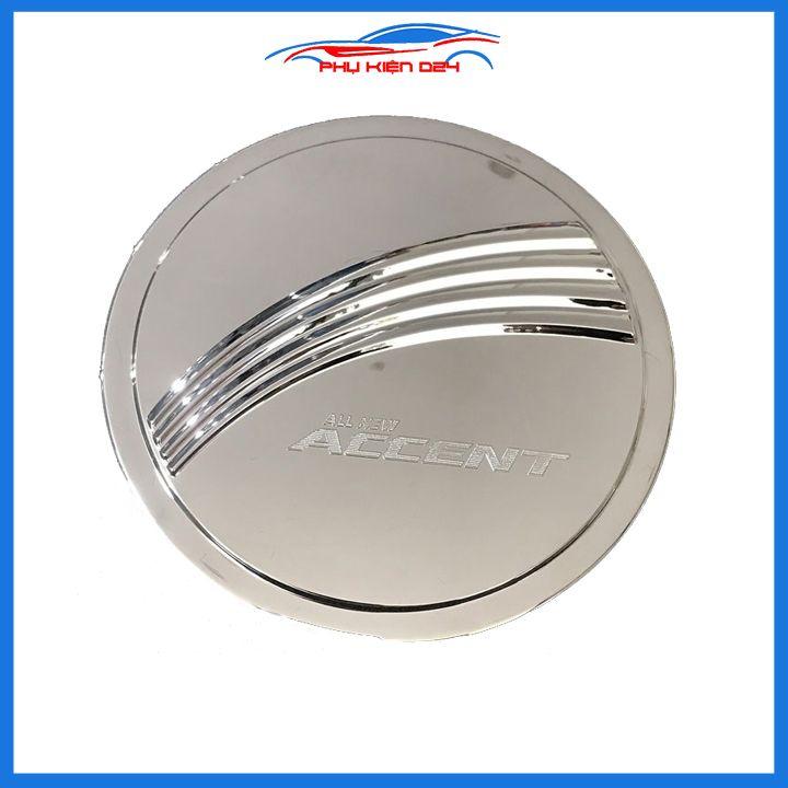 Ốp nắp bình xăng Accent 2018-2019-2020-2021 mạ crom chống trầy trang trí ô tô