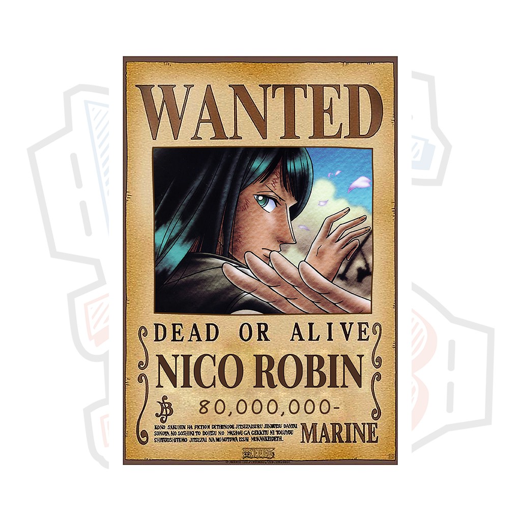 Poster truy nã Nico Robin - One Piece