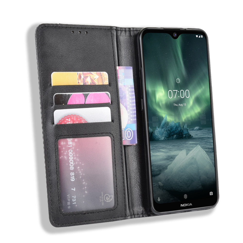 Bao da dạng ví, nam châm dành cho Nokia 7.2 Luxury Leather Case - Hàng nhập khẩu