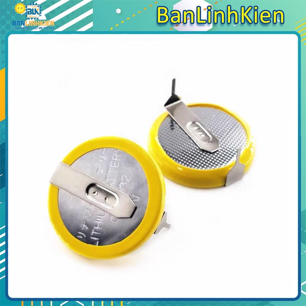 Pin CR2032 liền đế/ pin cmos 2032 liền đế